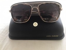 Pilot Style Sunglasses   By Linda Farrow Limited Edition  Free Postage