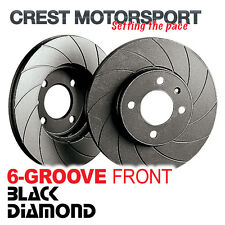 FORD Capri Mk3 2.8 & Escort Mk2 Rally BLACK DIAMOND 6-Groove Front Brake Discs