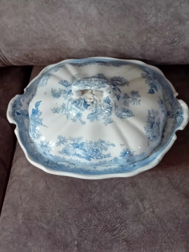 Antique victorian blue and - victorian,