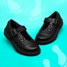 Walkright Girls Shoes Black