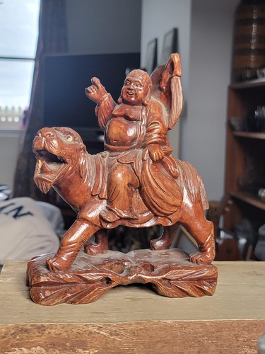 Vintage chinese carved wood - chinese,