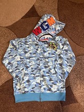 A bathing ape blue fire camo