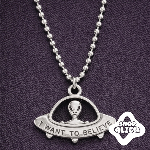 Alien ufo necklace want - necklace,