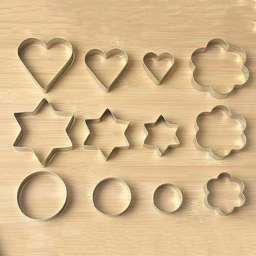 Cookie cutter set stainless - 12,