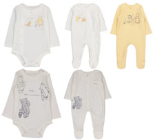 DISNEY WINNIE THE POOH BODYSUIT /BABYGROW OR SLEEPSUIT UNISEX- New