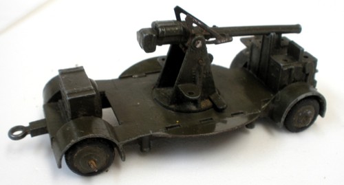 Anti aircraft gun trailer - gun, on