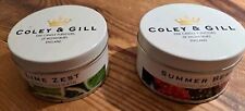 Pair of Coley & Gill Scented Candles In A Tin x2 - Lime Zest & Summer Berry