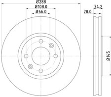 2x Mintex Discs Front fits