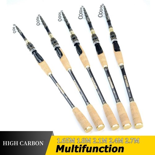 Telescopic lure fishing rod - telescopic,