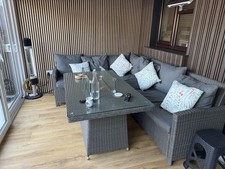 Luxury Garden Furniture Corner Sofa Set Rattan