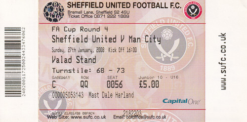 Ticket sheff utd man - sheff.utd., v
