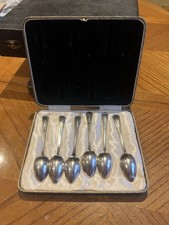 EPNS Silver Plated Teaspoons x6 with Original Case Six-Piece Set