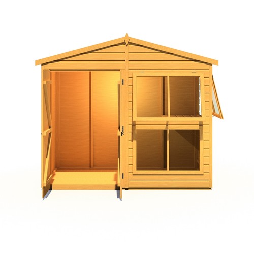 8x4 sunhut potting shed with - sunhut,