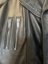 Zara Real Leather Biker Jacket