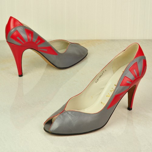 Gina london vintage grey red - gina,