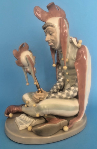 Lladro 1405 court - "court, jester"