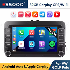 32G Apple Carplay For VW GOLF Polo MK6 7" Car stereo Radio Android 14 Player GPS