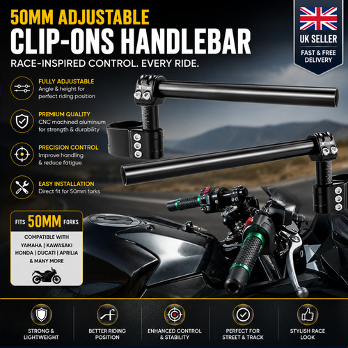 50mm adjustable clip - adjustable, clip-ons