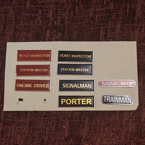 Enamel badges railway job - enamel,