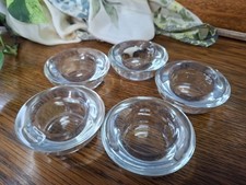 Vintage IKEA Clear Glass Candle Tealight Holders 3" Diameter