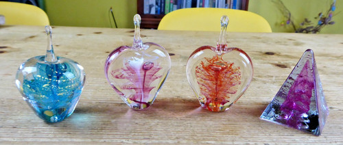 Vintage glass paperweights - glass,