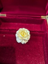 Vintage Cream Flower Brooch