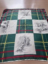 FRENCH VINTAGE 1950s SILK SCARF Dogs Terriers Spaniels Novelty Equestrian
