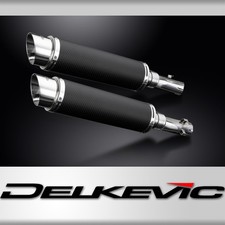 HONDA CB1300DC X-4 1997-2003 350mm CARBON ROUND BSAU SILENCER EXHAUST KIT 