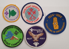 5 x Boy Scouts Camp Patches