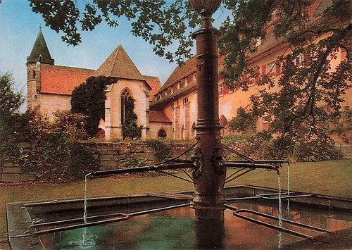 Old postcard monastery - postcard,