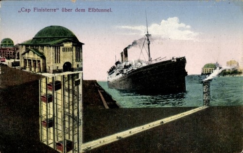 Postcard hamburg mitte - postcard,