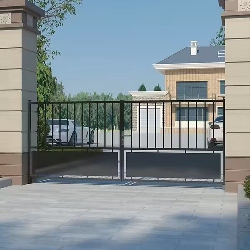 Metal gates driveway wide - metal,