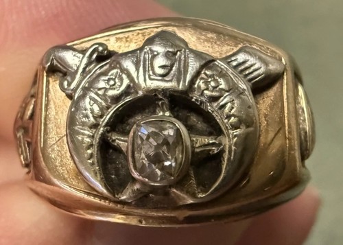 Vintage masonic shriners ring - vintage,