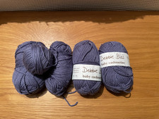 Debbie Bliss Baby Cashmerino 245g Blue / deep Lilac Lovely soft merino cashmere