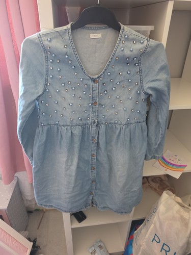 Girls next denim dress - girls,
