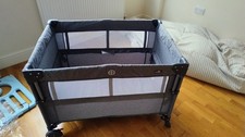 Babylo Deluxe Drop Side Co-Sleeper Bedside Travel Cot, Grey