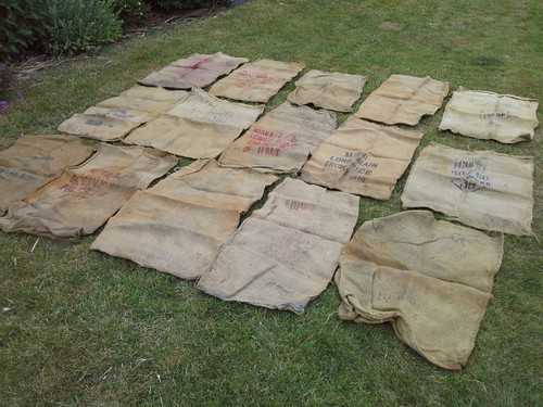 Hessian sacks large used - hessian,