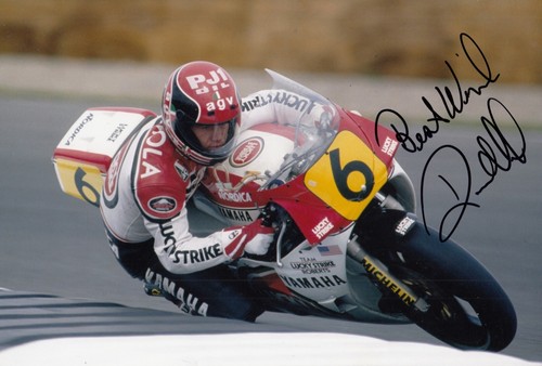 Randy mamola hand - hand, signed