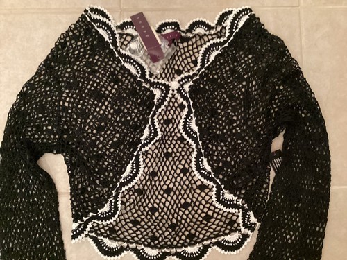 Debut black crochet bolero - debut,