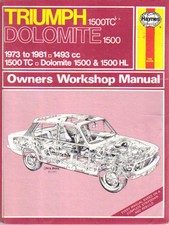 Triumph 1500TC + Dolomite 1500 Haynes Owners Workshop Manual 1973-1981