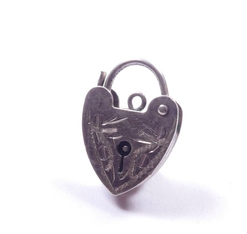Vintage patterned padlock - patterned,