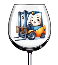 12x Colourful Forklift Truck