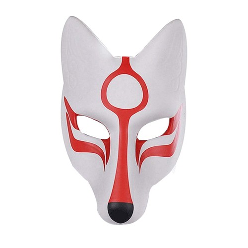 Anime fox mask face - anime, cover