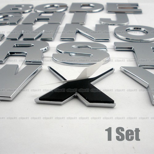 40pcs diy chrome car - 3d,