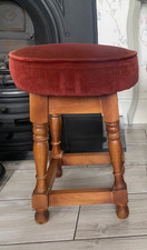 Vintage Pub Stool Red Cover