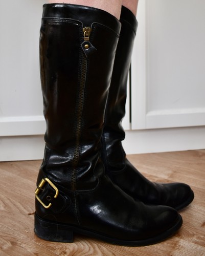 Clarks black patent long - clarks,
