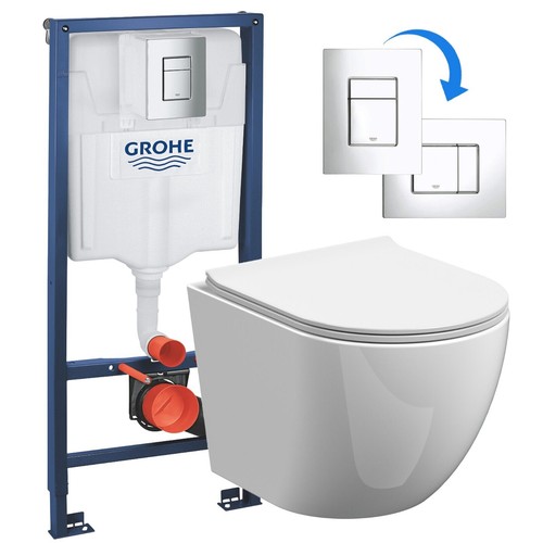 Wall hung toilet pan - hung,