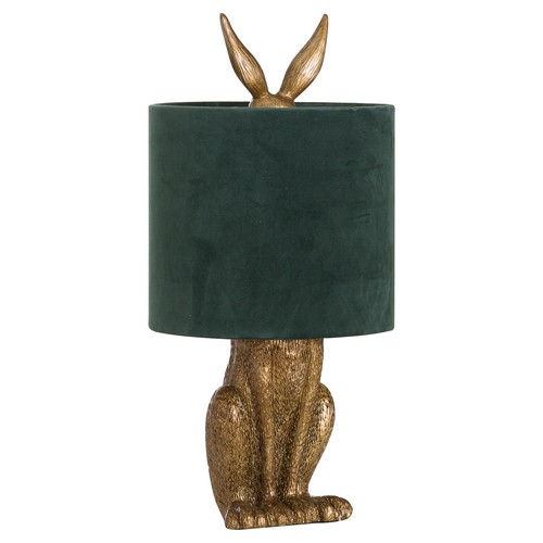 Antique gold hare rabbit table - antique,