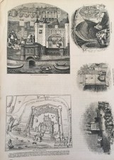 1860s Engraving | Bloody Tower & Henry VI | Tower of London | Antique Print