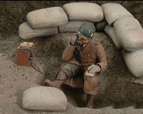 Trench soldiers alone - 1/35,